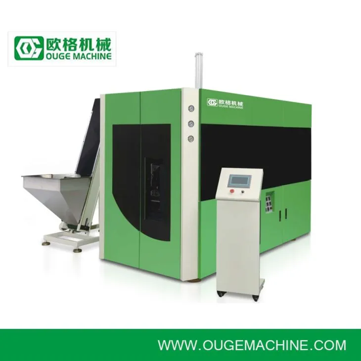 Máquina de moldagem automática automática por sopro de garrafa de água de 7 macas